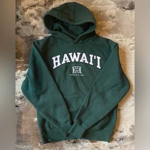 University of Hawaii hoodie, dark green